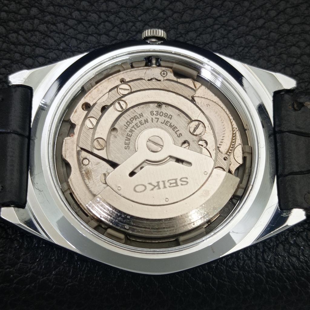 ВИНТАЖНЫЕ АВТОМАТИЧЕСКИЕ SEIKO 5 6309A ВОССТАНОВЛЕННЫЕ ЯПОНСКИЕ МУЖСКИЕ ЧАСЫ С СИННИМ ЦИФЕРБЛАТОМ a442582-1