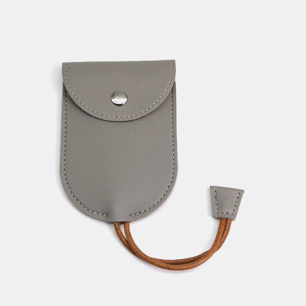 PU Matte Leather Key Sleeve Large-Capacity Keychain Bags Car Key Fob Key Case Cover Women