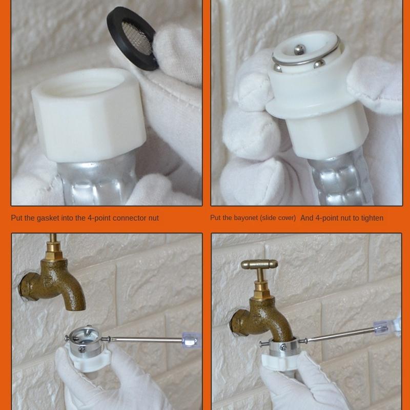 1 шт., 1,5 м, автоматическая стиральная машина, посудомоечная машина, взрывозащищенная впускная труба, шланг для подачи воды, универсальный тип, 6 точек, интерфейс 25 мм