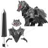 NEW Cartoon Movie Figures Accessories War Horse Building Blocks Knight Heavy Armor Sword Weapons Toys for Children Gifts