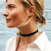 Zinc Zinc Alloy Chain Clavicle Chain Punk Necklace Velvet Collar Korean Style Jewelry Women Choker