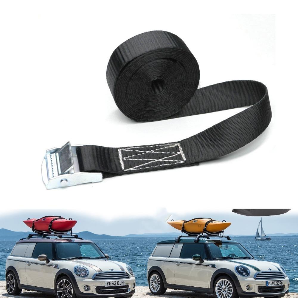 Binding Tie-Down Belt with Metal Buckle Tow Rope Strong Ratchet Lashing Straps  RV Motorcycle Bike