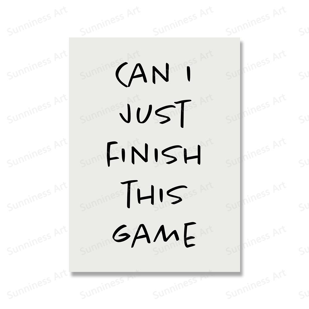 Modern Hi MTV, Welcome To My Crib Quotes Wall Art Prints Gaming Canvas Painting Poster Pictures For Living Room Home Decoration