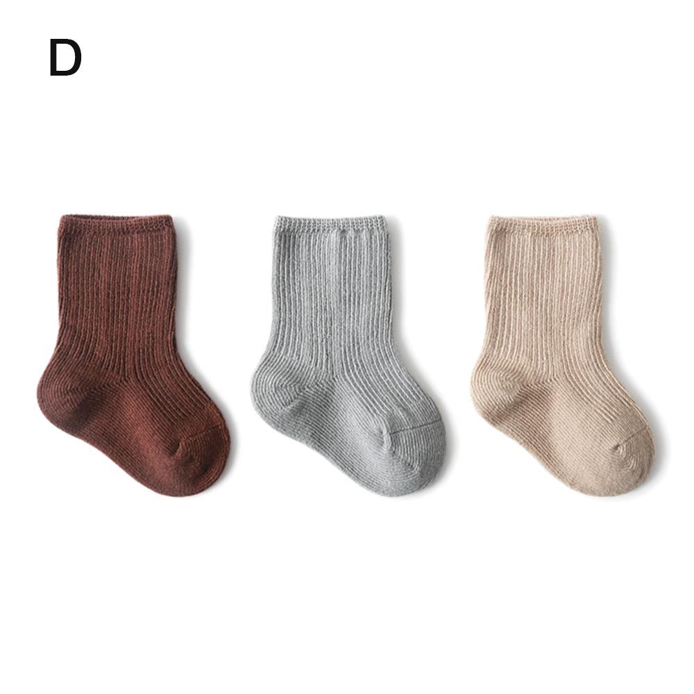 Новые хлопковые детские носки однотонные мягкие носки средней длины бесшовные носки для девочки мальчика