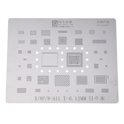 Японский стальной телефон BGA трафарет для реболлинга набор шаблонов пайки для iPhone X 8 8P 7 7P 6S 6 инструмент для ремонта логической платы инструменты