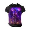 Men‘s T-Shirts 3D Dragon Print Short Sleeve Casual O Neck Pullover Street Outdoor Tops Tee Outdoor Sportshirt Oversized Clothing