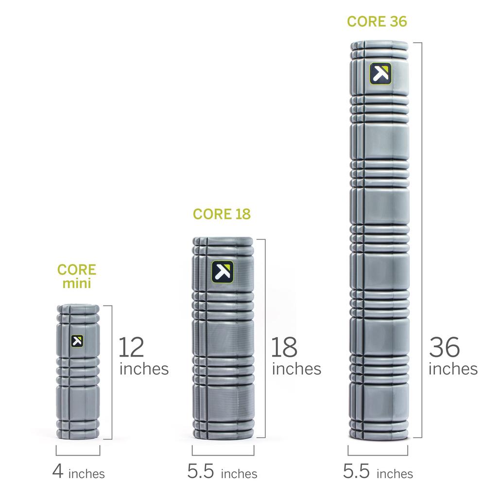 TRIGGERPOINT Core Solid Foam Roller with Free Online Instructional Video Multi-Density