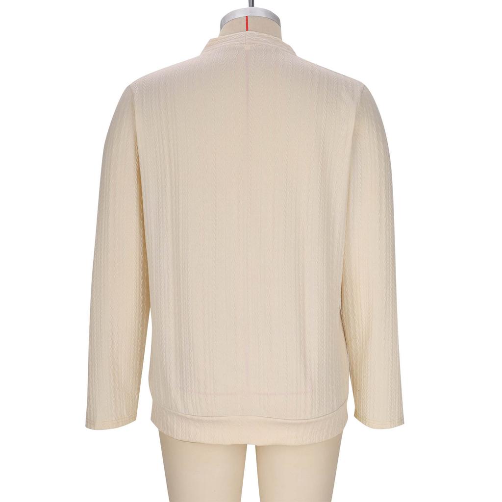 Women's Fashionable Casual Long Sleeve Solid Color Jacket