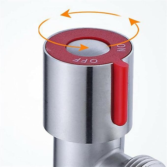 Угловой тройник из нержавеющей стали 304, для туалета, водонагревателя, удлиненный, с высоким расходом, 1/2 дюйма, запорный