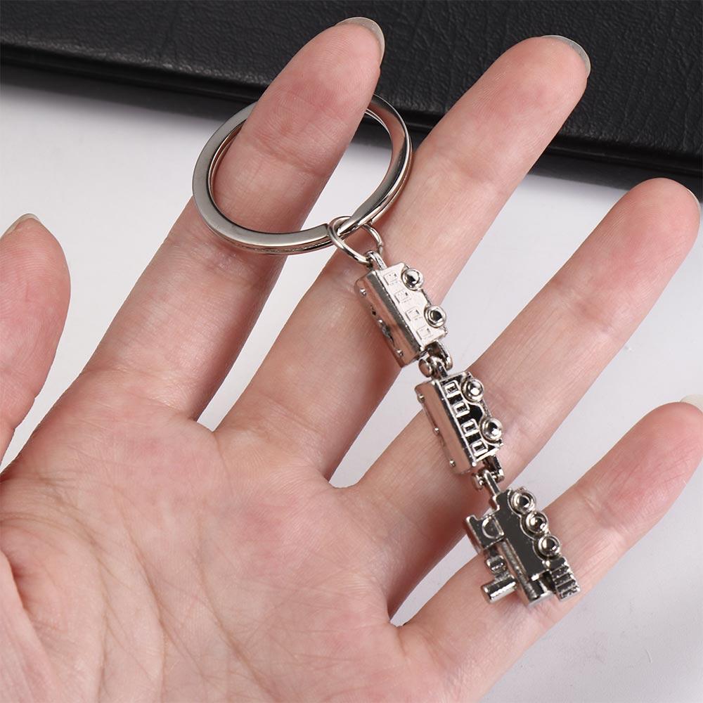 Train Model Movable Joint Train Keyring Metal Train Model Keychain  Girls