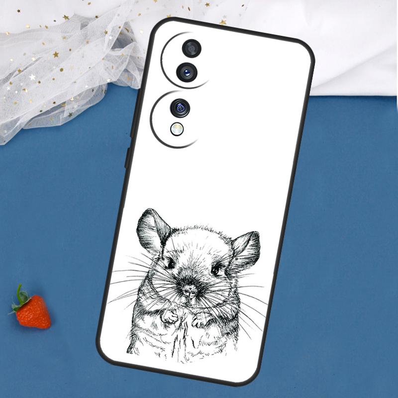 Мультяшный чехол с шиншиллой для Honor Magic 5 6 8 Pro 7 Lite 200 400 50 70 90 X8c X8b X9a X9b X9c X9d Win RT