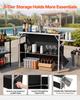 Folding Portable Bar Table, 1100 x 390 x 880 mm, with Carry Bag, Storage Shelf, and Detachable Skirt, Quick and Easy Setup, Foldable Mobile Bartending