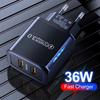 2 порта 36 Вт USB зарядное устройство для мобильного телефона Quick 3.0 настенный адаптер быстрой зарядки для iPhone Xiaomi Samsung Huawei