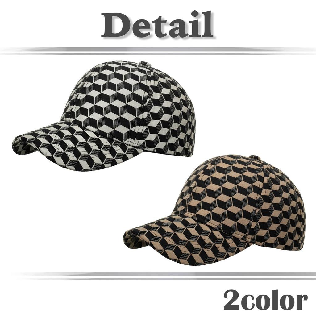 Оптическая иллюзия CA651 [Белый Клык] Кепка, Узор, Шляпа, Спорт, Бег, На улице, Мужчины, Женщины, (Кофе)