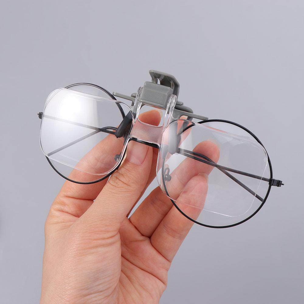 2X Magnification Head-mounted Magnifier Detachable Flip Up Spectacles Jewelry Antique Appraisal