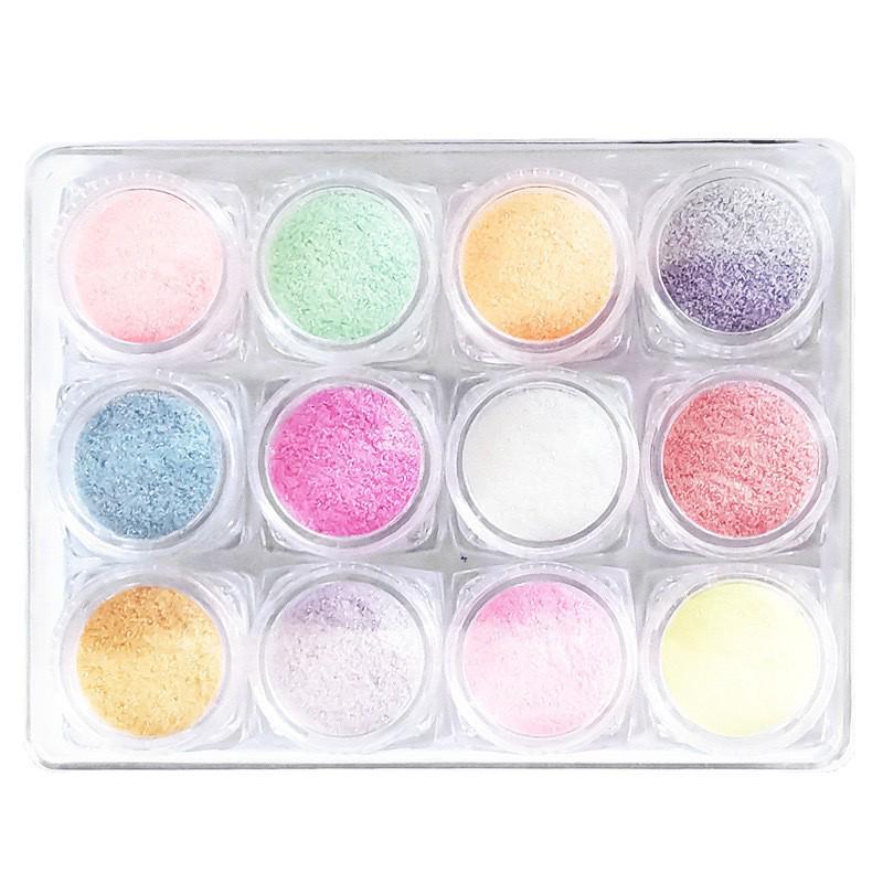 Японская переливающаяся пудра для нейл-арта 'Candy Coating Powder' - Эффект 'Starlight Sugar'
