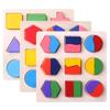 Children Montessori Puzzles Wooden Toys for Shape Cognition Early Educational Learning Kids Games Child Birthday Gifts TMZ