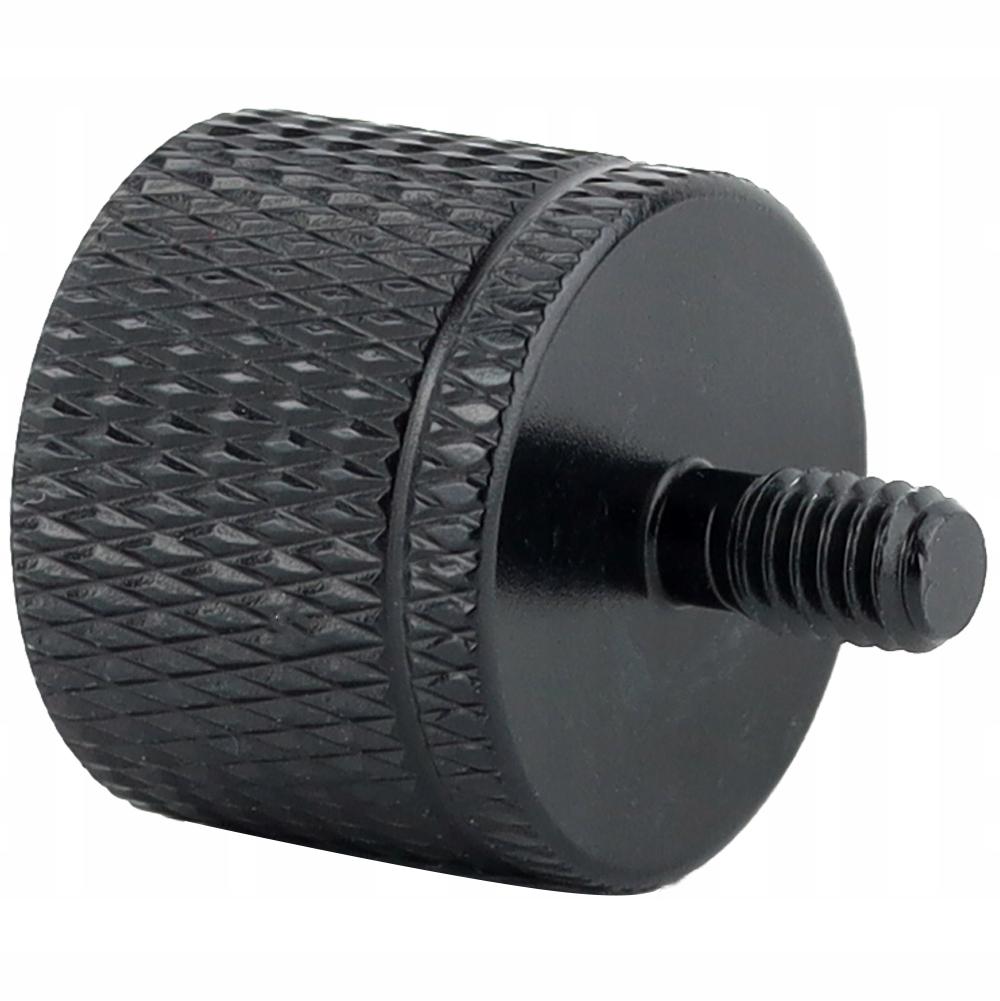 Adapter sleeve reduction 1/4" to M4 tripod aluminum black 20 mm