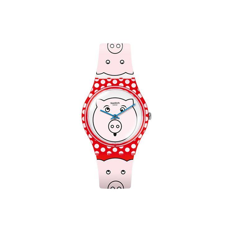 Swatch Originals Series Quartz Movement 30M Water Resistant Watch 34Mm White Dial Plastic Case Women watches GR169