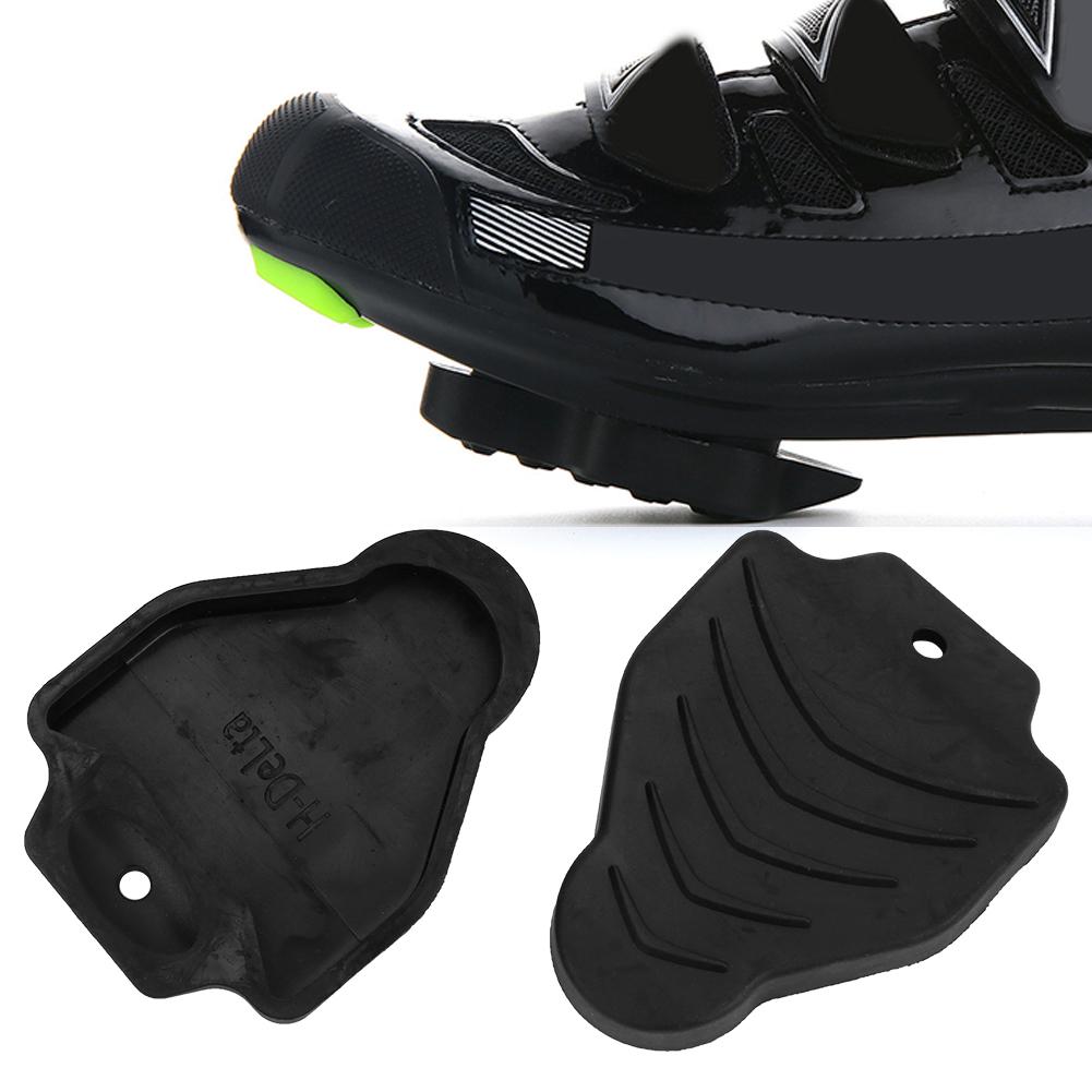 1 Pair Black Bike Pedals Cleats Protector Protective Cover Compatible for Look Delta