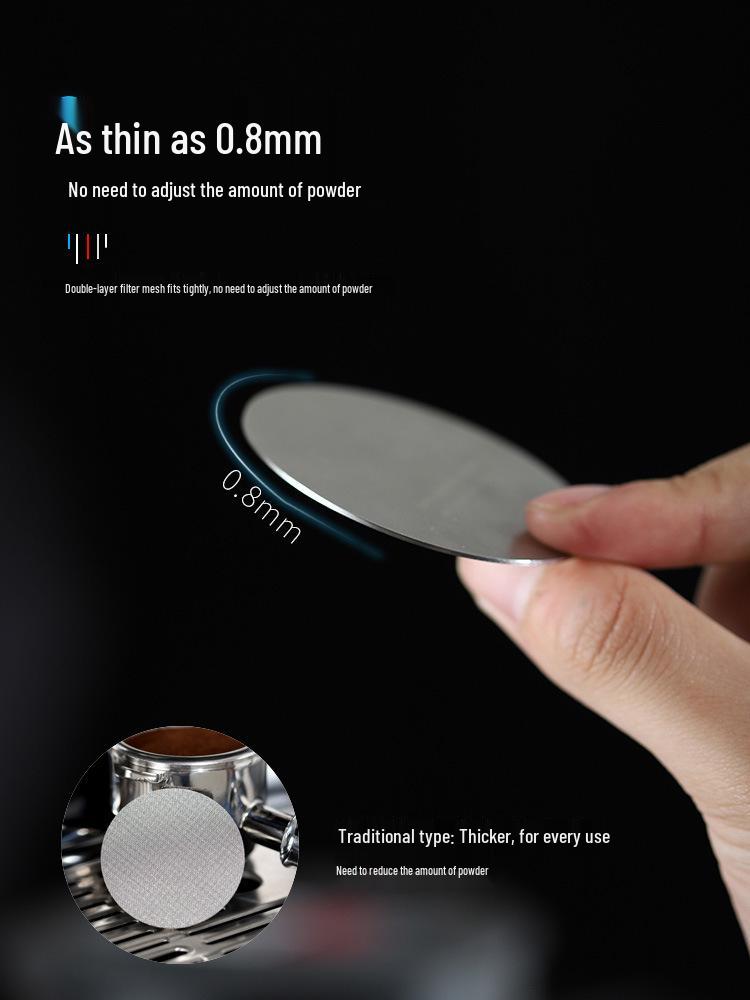 Двойной слой Итальянская кофемашина Портафильтр Сетчатый фильтр Экстракционная ручка из 304 нержавеющей стали