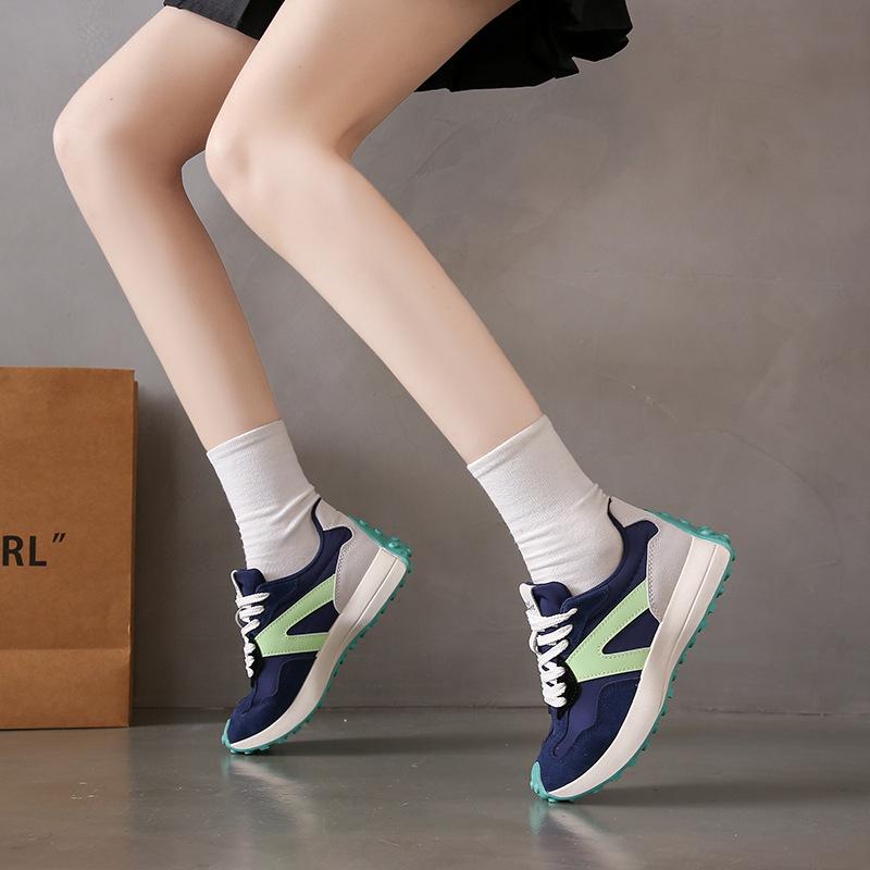 Дышащая искусственная кожа толстая подошва Forrest Gump повседневная обувь удобные женские теннисные кроссовки размер 35~40