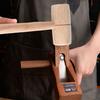 Comfortable Round Head High-Hardness Mallet, Beech Wood Hammer for Woodworking, Wood Carving, and Leathercraft, DIY Carpentry Tool for Woodworking Ent