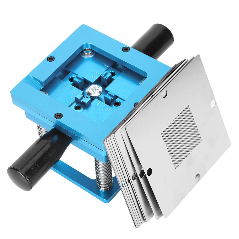 Станция для реболлинга, универсальный стол для переделки шариков из алюминиевого сплава, оловянная посадка, синяя с ручкой