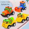 ABS Cartoon Construction Pull-Back Toy Car for Babies and Toddlers