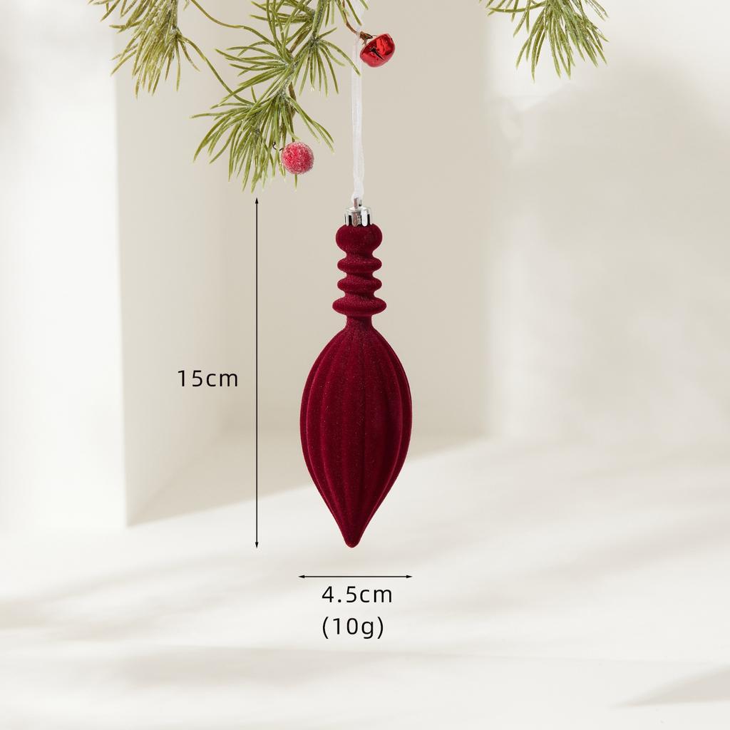 Gradient Pink Glitter Acrylic Christmas Hanging Ornament Assorted Festive Styles Xmas Tree Pendant for Holiday Home Decoration
