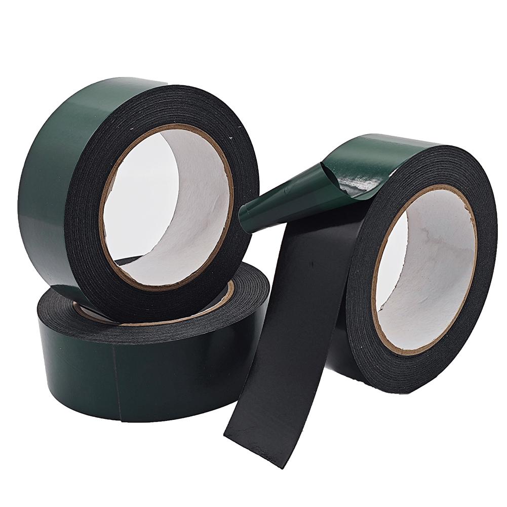 10M Double Sided Foam Tape Black PE Sponge Ultra-strong Self-adhesive Waterproof Heavy Duty Mounting Tape for Decor