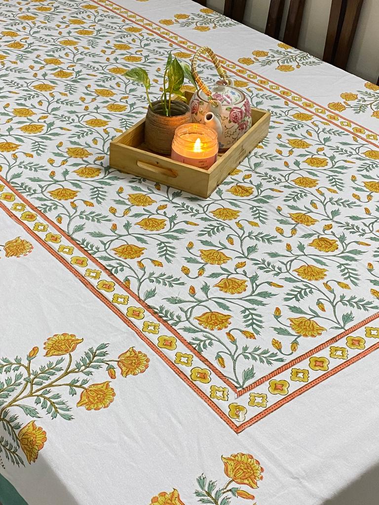 Blockprint Table Cloth 6 Seater (90*60 Inches)