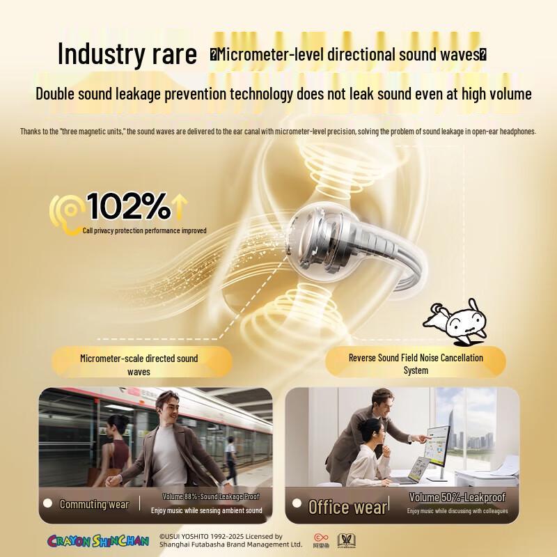 Baseus MC1 AI Open-Ear Clip-On Bluetooth Earphone Crayon Shin-chan Edition