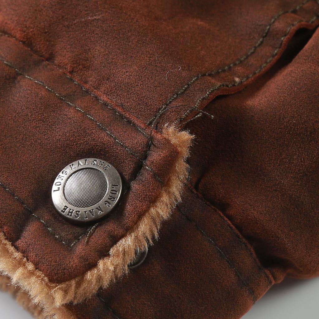 Меховая цельная куртка мужская зимняя бархатная куртка с лацканами мужская свободная бархатная куртка мужская одежда