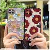 Мультяшный водонепроницаемый чехол для телефона для OPPO Realme C21Y/C25Y силиконовый с масляной живописью полная защита противоударный чехол для телефона цветок