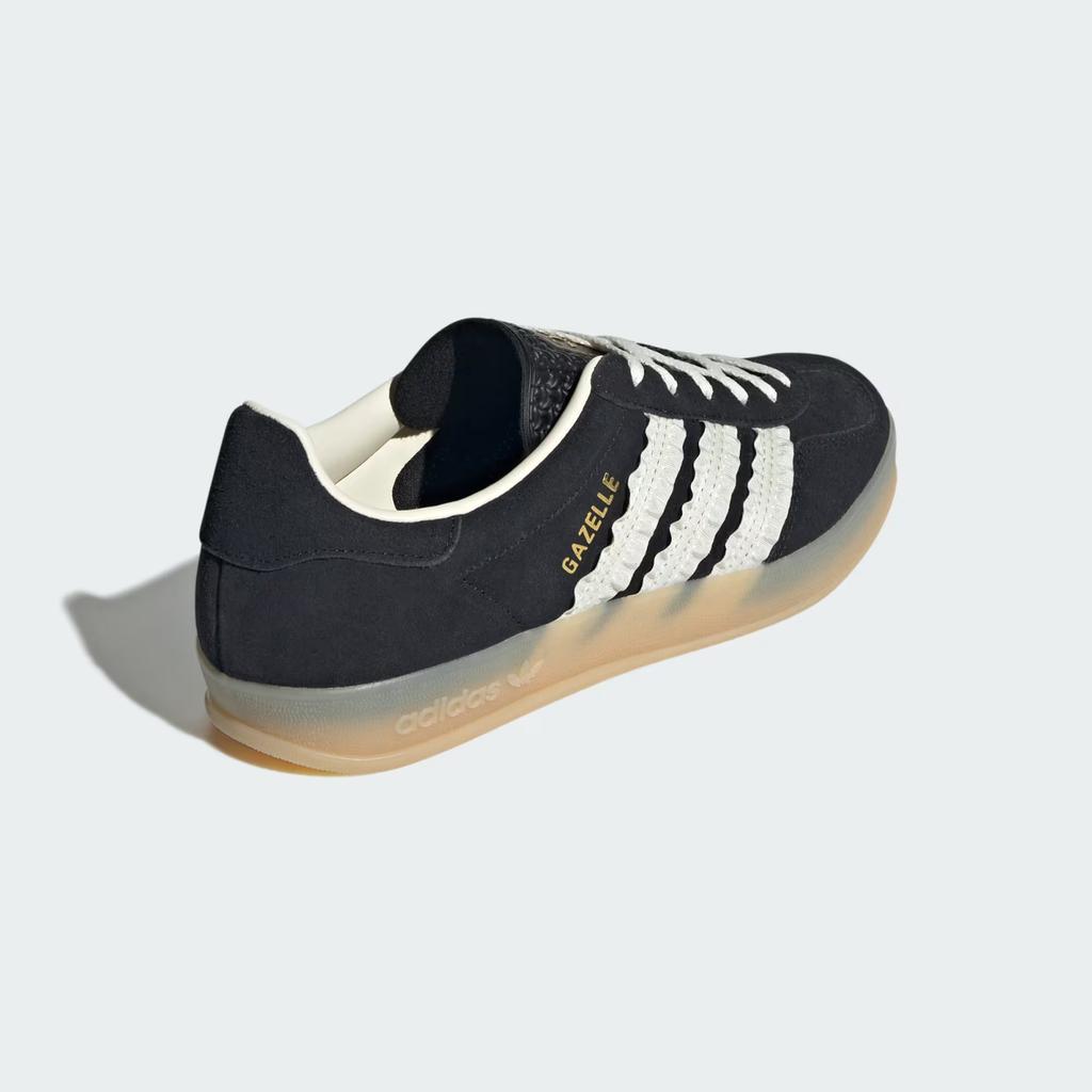JS1412 adidas Originals Gazelle Indoor Основной Черный Кремовый Белый Каучук (Женский)