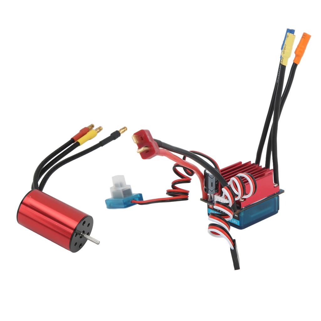 Бесщеточный двигатель 4600KV и S35A ESC, алюминиевый сплав, высокоточный бесщеточный двигатель с ESC для радиоуправляемых машин