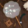 With Pendant Embroidery Fan Handheld Silk Fan Classical Chinese Style Round Fan Photography Prop