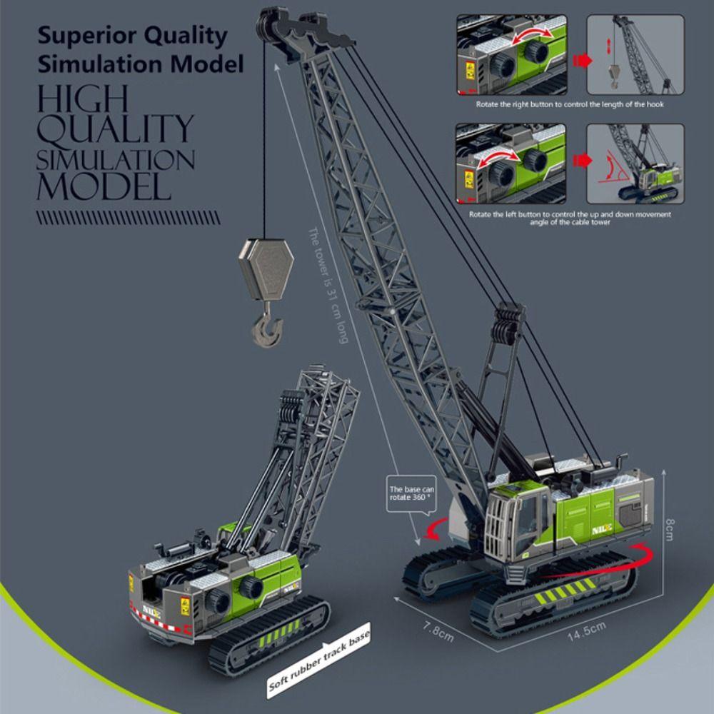 Цинк цинковый сплав литой кран грузовик игрушки моделирование транспортное средство экскаватор инженерия модель автомобиля дети студент