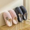 Cotton Non-Slip Slippers for Women and Men - Indoor, Warm, Thick Sole, Perfect for Winter, Spring, and Autumn.