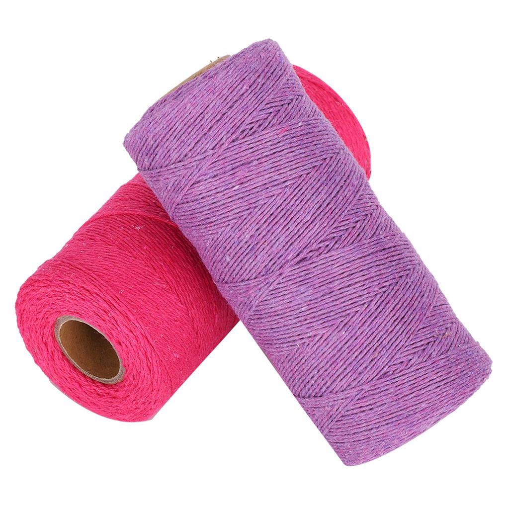 2 шт. Пряжа для вязания 84 Основовязаное ковровое одеяло из пряденого чистого хлопка Швейные аксессуары