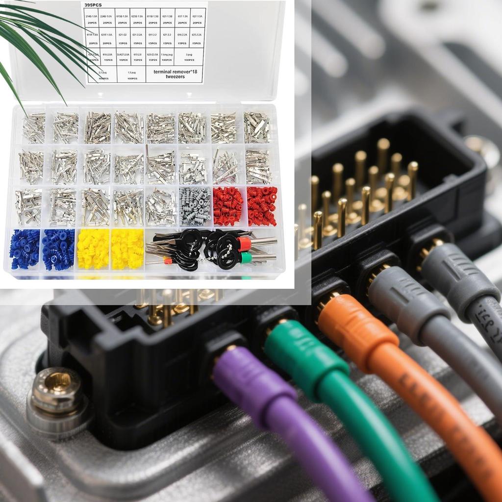 Комплект электрических разъемов 21 тип Набор автомобильных клеммных контактов Многофункциональный комплект электрических разъемов 1/1,5/1,8/2,2/2,8/3,5 мм Для