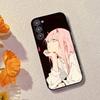 Милый чехол для телефона с Аниме Zero Two 02 для Samsung Galaxy A73, A72, A71, A70, A53, A52, A51, Мягкий черный силиконовый чехол