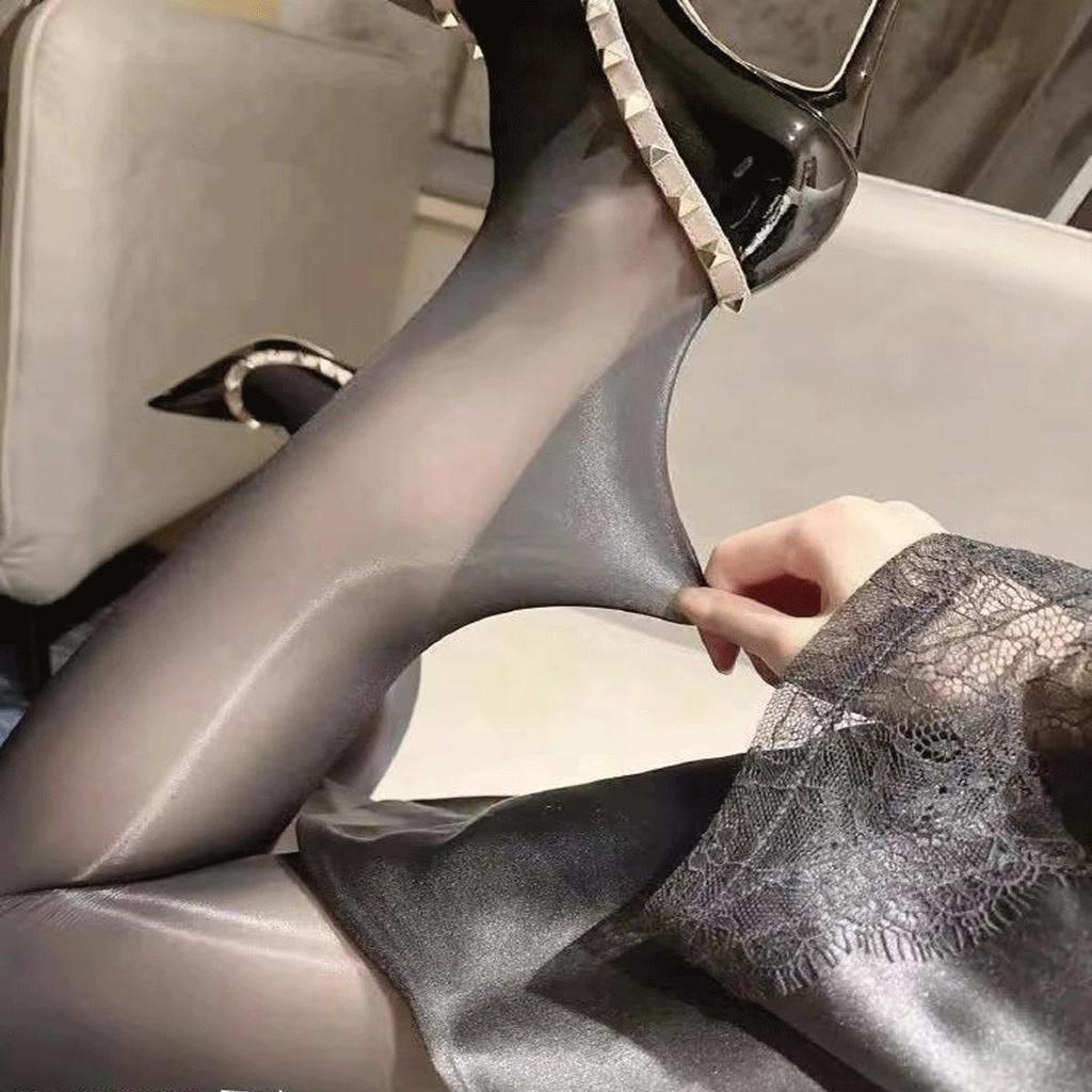 Ультратонкие колготки Aurora, блестящие светоотражающие прозрачные колготки с высокой талией