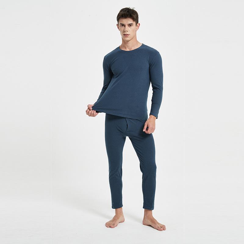 Danmo Зимнее термобелье Лонг-Джинсы Мужские теплые топы + штаны Комплект плотной одежды Удобные комплекты термобелья