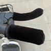 12cm 1 Set Winter Motorcycle Cold Warm Handle Sleeve Thickened Plush Soft Breathable Electric Bike Brake Grip Protective Sleeve