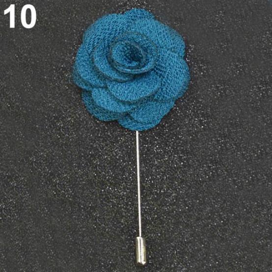 Бутоньерка унисекс с цветком камелии ручной работы, брошь на булавке, костюм, декор, подарок