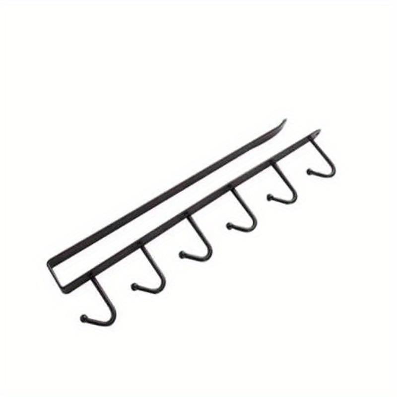 1pc Hooks Iron Art Cabinet Storage Hanger Multi-functional Hook Wardrobe Sorting Rack Kitchen Seamless Nail Free Hook