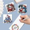 6Pcs/lot Diamond Painting Greeting Cards Christmas Cards 5D Diamond Embroidery Diamond Mosaic Set DIY Holiday Christmas Gifts