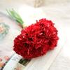 26cm 6/12/24pcs Carnation Bouquet Room Decoration Red White Pink Imitation Flower Home Wedding Mother's Day Holiday Fake Flowers